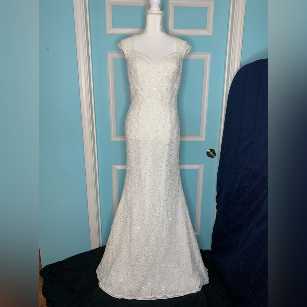 Morilee Bridesmaids-Style 143 Elegant Beaded Lace Ivory Dress